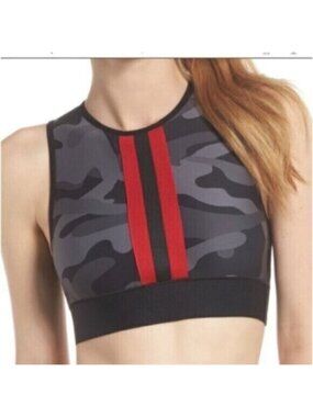 Ultracor Women's Black Camo Collegiate Nero Rogue Crop Top Size XS